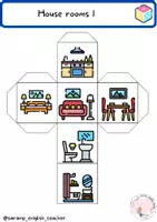 Vista previa - Manualidades / Dibujos para colorear - STORYCUBES: HOUSE ROOMS - página 2