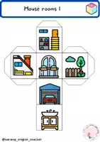 Vista previa - Manualidades / Dibujos para colorear - STORYCUBES: HOUSE ROOMS - página 3