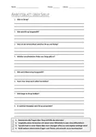 Vorschau - Arbeitsblätter - AB mit Fragen zum Thema "Sirup" + Lösungsblatt - Deckblatt