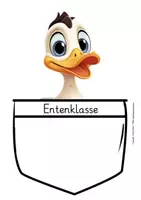 Vorschau - Mal- und Bastelvorlagen - Entenklasse Namensschild Schulanfang - Seite 2