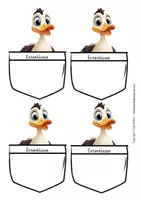 Vorschau - Mal- und Bastelvorlagen - Entenklasse Namensschild Schulanfang - Seite 3