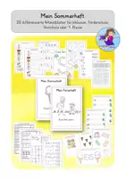 Vorschau - Unterrichtsreihen - Materialpaket - Meine Lernhefte rund ums Jahr - sonderpädagogische Förderung/Wortschatz - Seite 1