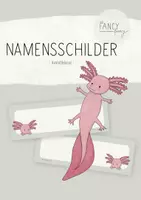 Vorschau - Bildkarten - Namensschilder für die Axolotlklasse (grau/beige) - Deckblatt