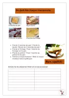 Vorschau - Arbeitsblätter - Recette: On fait des croque-monsieurs - Deckblatt