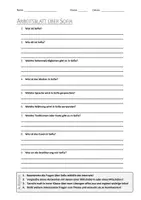 Vorschau - Arbeitsblätter - AB mit Fragen zum Thema "Sofia" + Lösungsblatt - Deckblatt