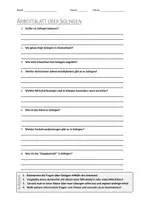 Vorschau - Arbeitsblätter - AB mit Fragen zum Thema "Solingen" + Lösungsblatt - Deckblatt
