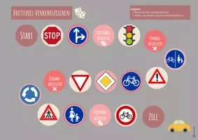 Vorschau - Stationenlernen - Brettspiele Fahrradteile und Verkehrszeichen, Thema: Fahrrad und Verkehr - Seite 3