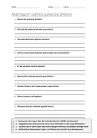 Vorschau - Arbeitsblätter - AB mit Fragen zum Thema "Sorbische Sprache" + Lösungsblatt - Deckblatt