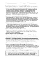 Vorschau - Arbeitsblätter - AB mit Fragen zum Thema "Spanische Sprache" + Lösungsblatt + Infografik - Seite 2