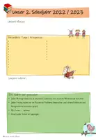 Vorschau - Arbeitsblätter - Unser Schuljahr - Jahresrückblick zur Zeugnisausgabe - PPT - Deckblatt