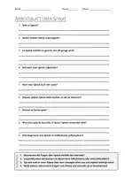 Vorschau - Arbeitsblätter - AB mit Fragen zum Thema "Spinat" + Lösungsblatt - Deckblatt