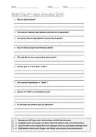 Vorschau - Arbeitsblätter - AB mit Fragen zum Thema "Johanna Spyri" + Lösungsblatt - Deckblatt