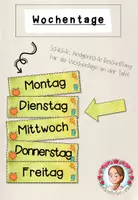 Vorschau - Bildkarten - Wochentage Monsterklasse | Classroom Management - Deckblatt