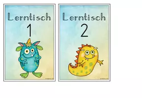 Vorschau - Bildkarten - Stationsschilder Monsterklasse | Classroom Management - Seite 3