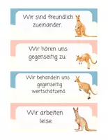 Vorschau - Poster - Klassenregeln für die Känguruklasse - Seite 1