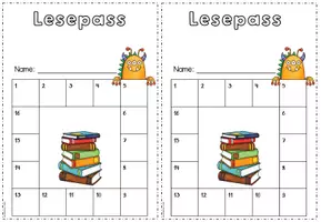 Vorschau - Mal- und Bastelvorlagen - Lesepass und Leseurkunde Monsterklasse | Classroom Management - Seite 3