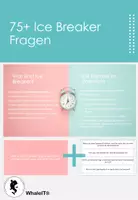Vorschau - Mal- und Bastelvorlagen - 75+ Ice Breaker Fragen - Deckblatt