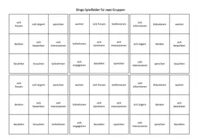Vorschau - Spiele - Bingo Fragewörter Verben mit Präpositionen editierbar - Deckblatt