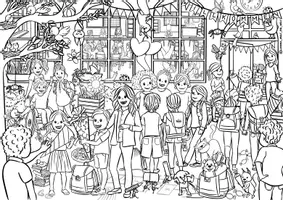Vorschau - Stationenlernen - Wimmelbild Suchbild "Erster Schultag" DAZ Schreibanlass - Seite 2