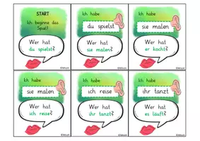 Vorschau - Spiele - Verben Einführung, Hefteintrag und Lesespiel - Seite 1
