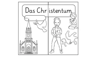Vorschau - Mal- und Bastelvorlagen - Weltreligionen : Christentum- Lapbook-Vorlagen - Seite 3