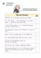 Vorschau - Unterrichtsreihen - Personenbeschreibung: Hermine Granger einfach bis schwer - Seite 3