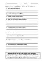 Vorschau - Arbeitsblätter - AB mit Fragen zum Thema "Frank-Walter Steinmeier" + Lösungsblatt + Infografik - Deckblatt