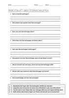 Vorschau - Arbeitsblätter - AB mit Fragen zum Thema "Sternschnuppen" + Lösungsblatt + Infografiken - Deckblatt