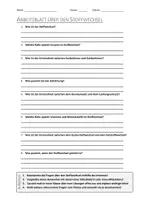 Vorschau - Arbeitsblätter - AB mit Fragen zum Thema "Stoffwechsel" + Lösungsblatt + Mindmap + Infografik - Deckblatt