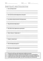 Vorschau - Arbeitsblätter - AB mit Fragen zum Thema "Stolpersteine" + Lösungsblatt + Mindmap + Infografik - Deckblatt