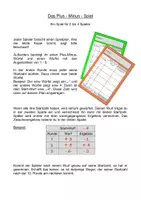 Vorschau - Spiele - Rationale Zahlen - Spiel Plus-Minus - Deckblatt