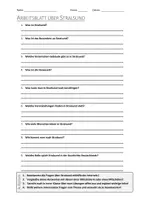 Vorschau - Arbeitsblätter - AB mit Fragen zum Thema "Stralsund" + Lösungsblatt + Infografik - Deckblatt