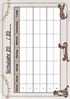 Vorschau - Anderer Materialtyp - Otterklasse - Stundenplan (editierbar) - Seite 2
