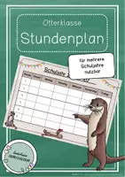 Vorschau - Anderer Materialtyp - Otterklasse - Stundenplan (editierbar) - Deckblatt