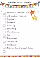 Vorschau - Anderer Materialtyp - Lesenacht (Elternbrief und Packliste) - Seite 2