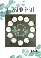 Vorschau - Poster - Klassendienste - Deckblatt