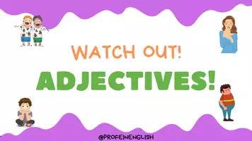 Vista previa - Juegos / Gamificación - Watch out! Adjectives in English! - Portada