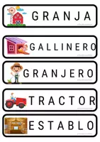 Vista previa - Unidades / Secuencias / Situaciones de Aprendizaje - Tarjetas vocabulario granja. - página 3