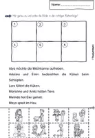 Vorschau - Arbeitsblätter - Arbeitsblätter Bauernhof 1. + 2. Klasse - Seite 1