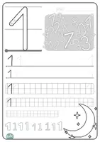 Vorschau - Arbeitsblätter - Ziffern 0 bis 9 - Schreibabläufe üben - Seite 3