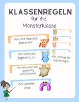 Vorschau - Poster - Klassenregeln für die Monsterklasse - Deckblatt