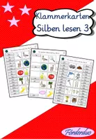 Vorschau - Spiele - Klammerkarten "Silben lesen 3" (Endsilben) - Deckblatt