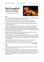 Vorschau - Arbeitsblätter - Leseverstehen: Märchen aus aller Welt (jeweils mit Aufgaben zum Leseverständnis, Klasse 5) - Seite 1