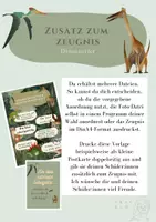 Vorschau - Präsentationen/Tafelbilder - Zusatz zum Zeugnis Dinos/persönliches Zeugnis - Deckblatt