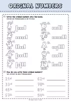 Vorschau - Arbeitsblätter - Ordinal Numbers - Seite 1