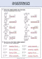 Vorschau - Arbeitsblätter - Ordinal Numbers - Seite 2