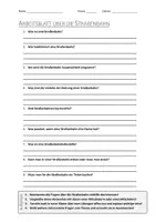 Vorschau - Arbeitsblätter - AB mit Fragen zum Thema "Straßenbahn" + Lösungsblatt - Deckblatt