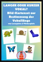 Vorschau - Stationenlernen - Vokallänge Bildkartenset - Deckblatt