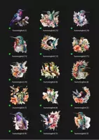 Vorschau - selbst erstellte Cliparts/Grafiken - Mystical Pilz Clipart Bündel, 15 magische Aquarellpngs - Seite 1