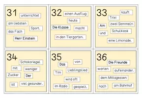 Vorschau - Stationenlernen - DEUTSCH Smiley Box Schüttelsätze 2 Satzbau Sätze schreiben (31-60) - Seite 3